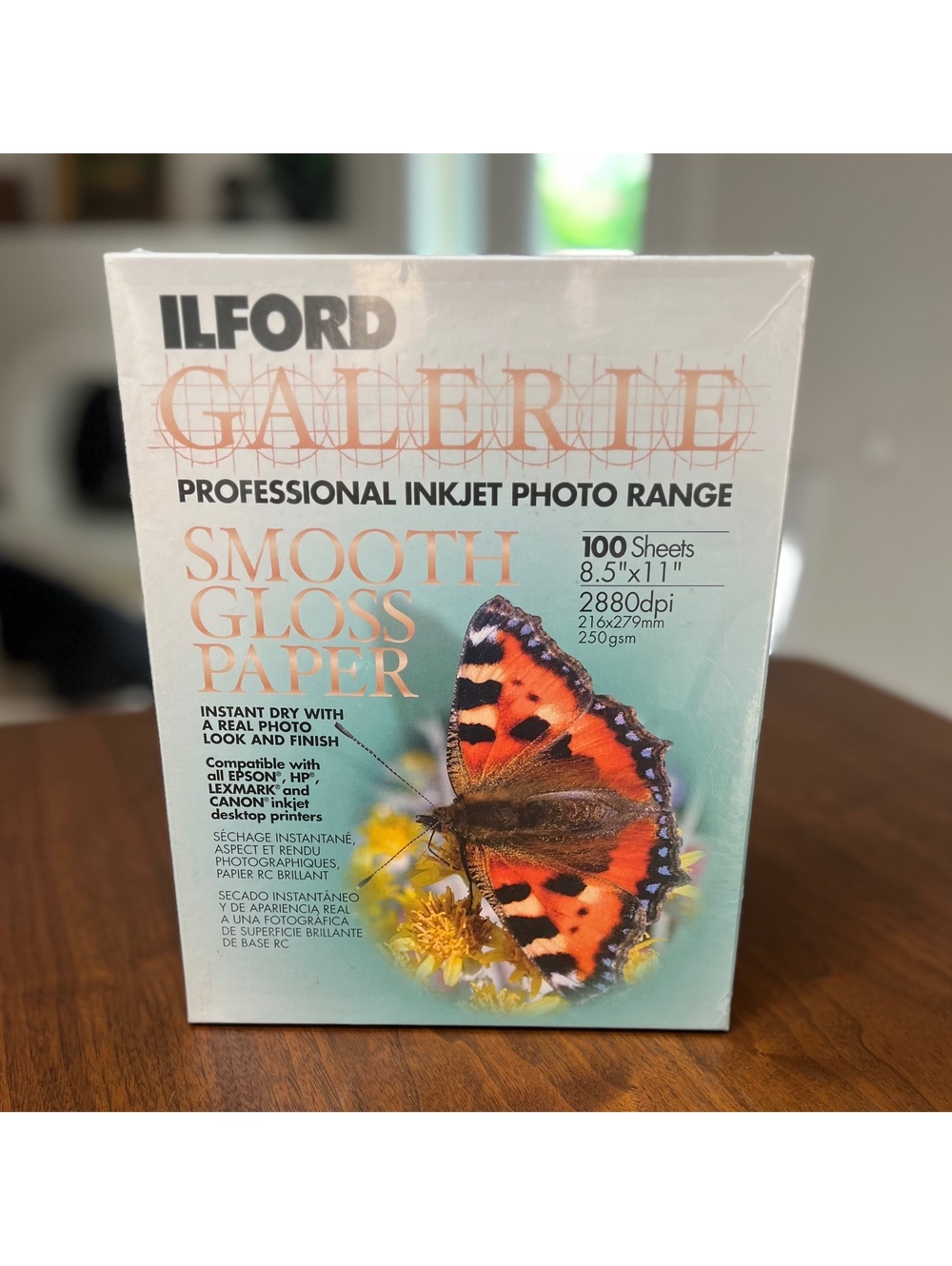 Ilford Galerie Smooth Gloss Paper 8.5x11 100 Sheets Sealed